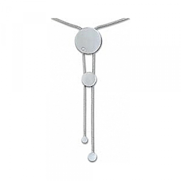 Серебряное колье без камня № 9146