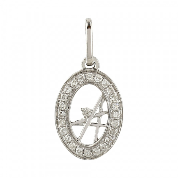 Золотая подвеска с бриллиантами № 106114