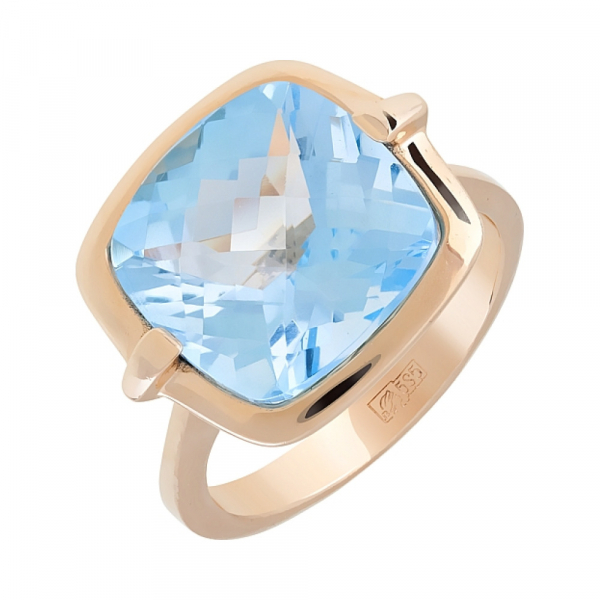 Золотое кольцо с топазом № 28557