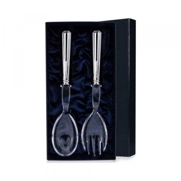 Серебряный набор для салата «Отагонале» из 2 предметов