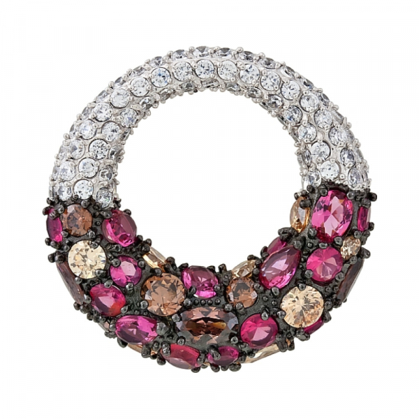 Серебряная подвеска с фианитами № 115622