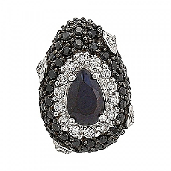 Серебряная подвеска с фианитом № 70709