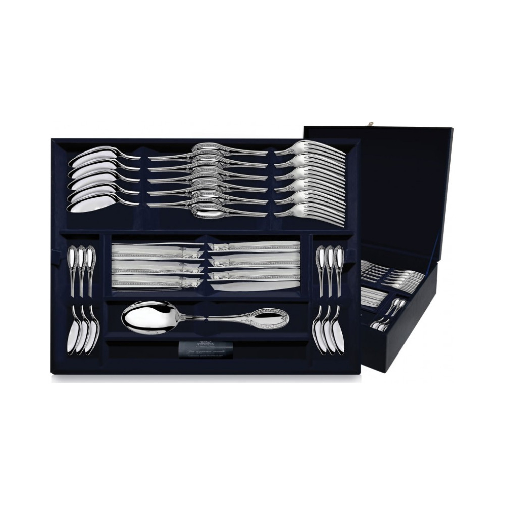 Серебряный столовый набор «Император» 24 предмета