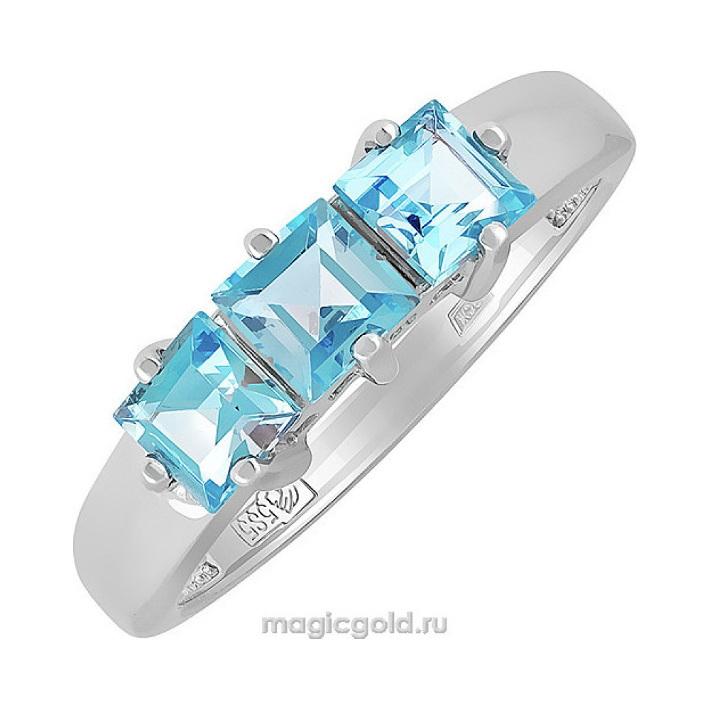 Золотое кольцо с топазом № 139046