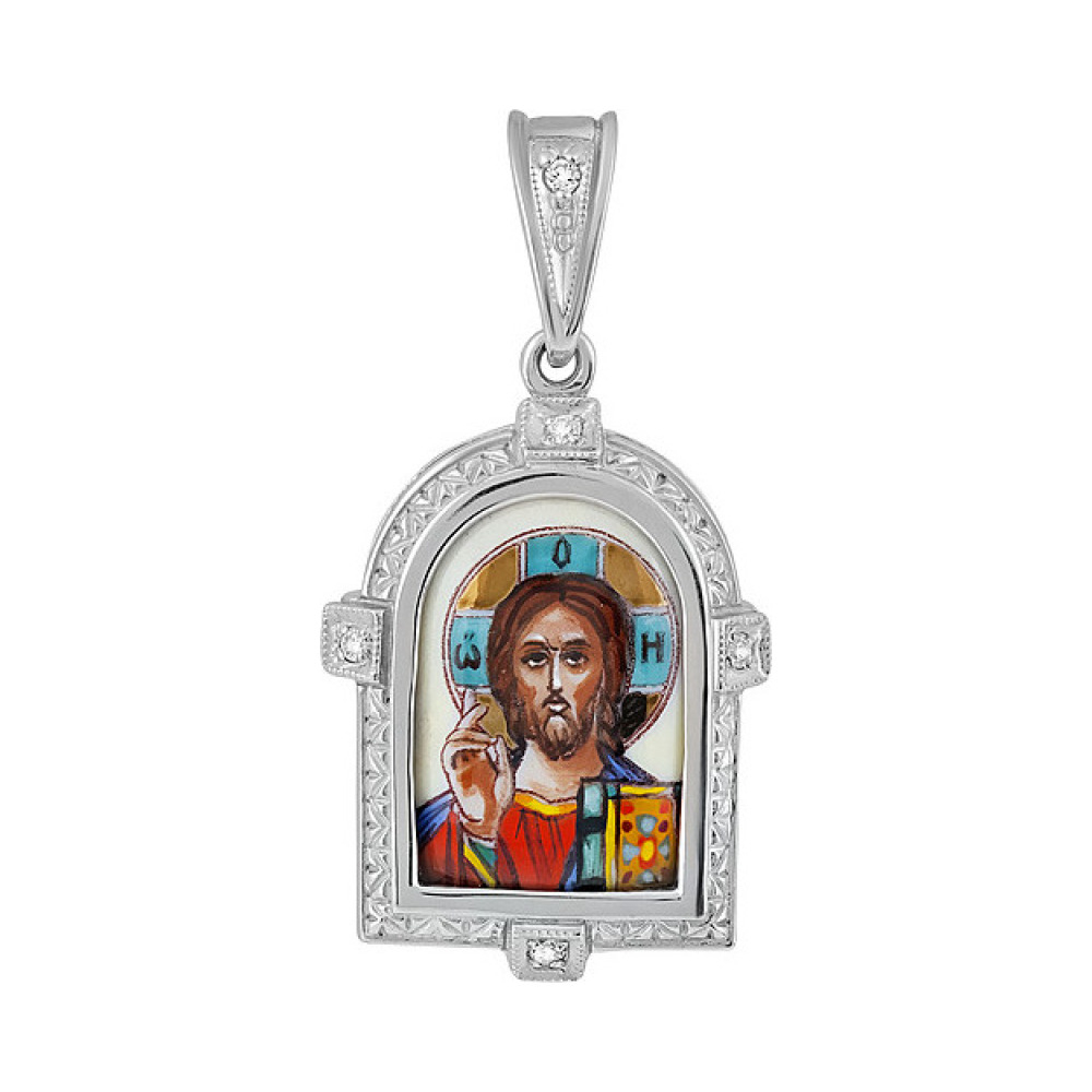 Икона с фианитами и эмалью № 131968