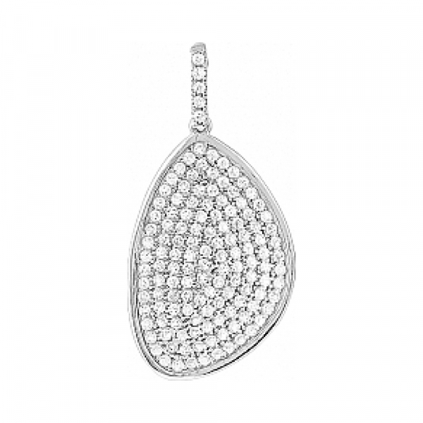 Серебряная подвеска с фианитом № 114257