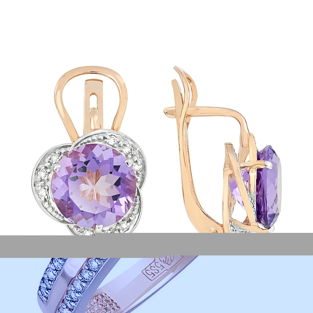 Золотое кольцо с зелёным ониксом и фианитом № 133074