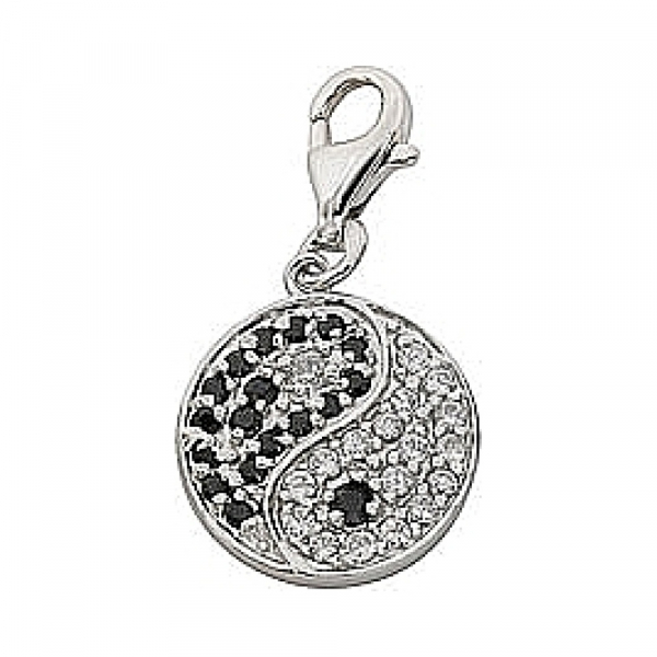 Серебряная подвеска с фианитом № 68637