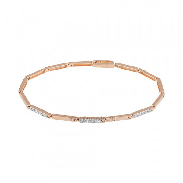 Золотой браслет с бриллиантом № 163416