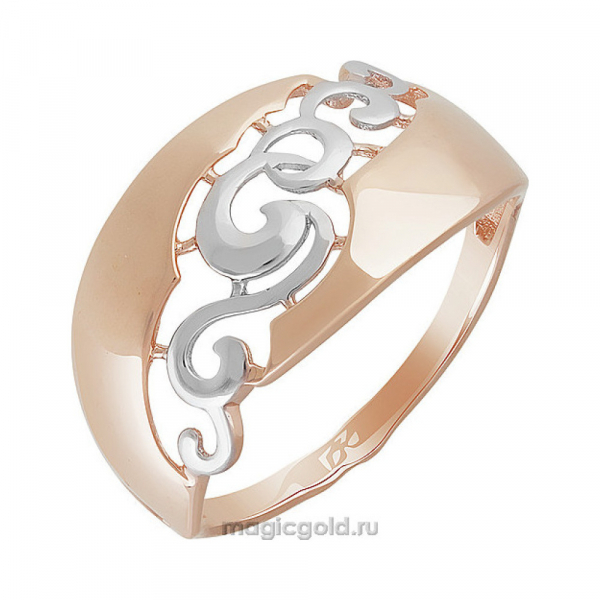 Золотое кольцо без камня № 160779