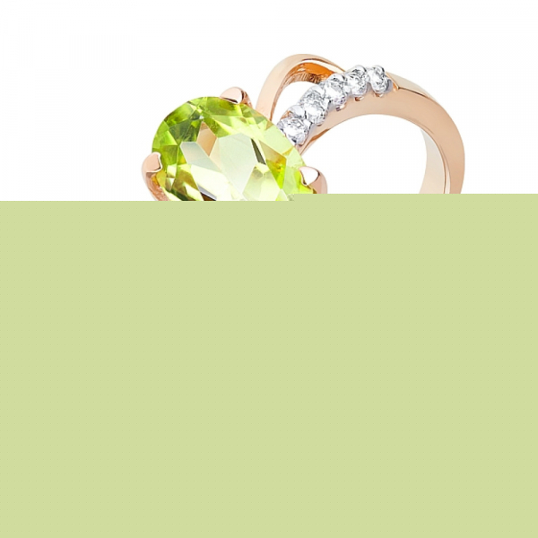 Золотые серьги с фианитами № 129243