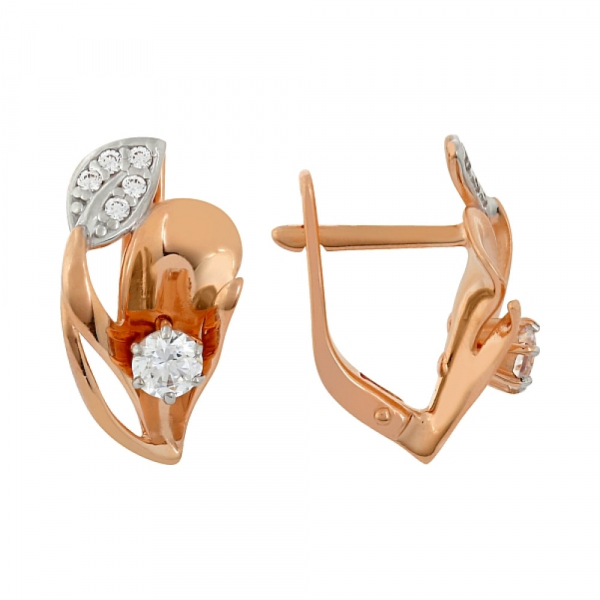 Серьги с фианитом № 103819