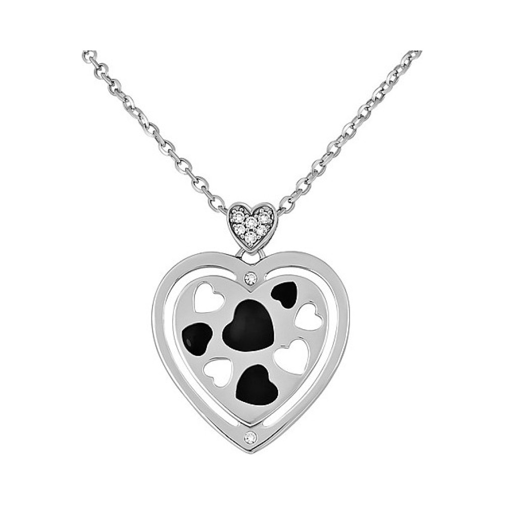 Серебряное колье с фианитами № 82821