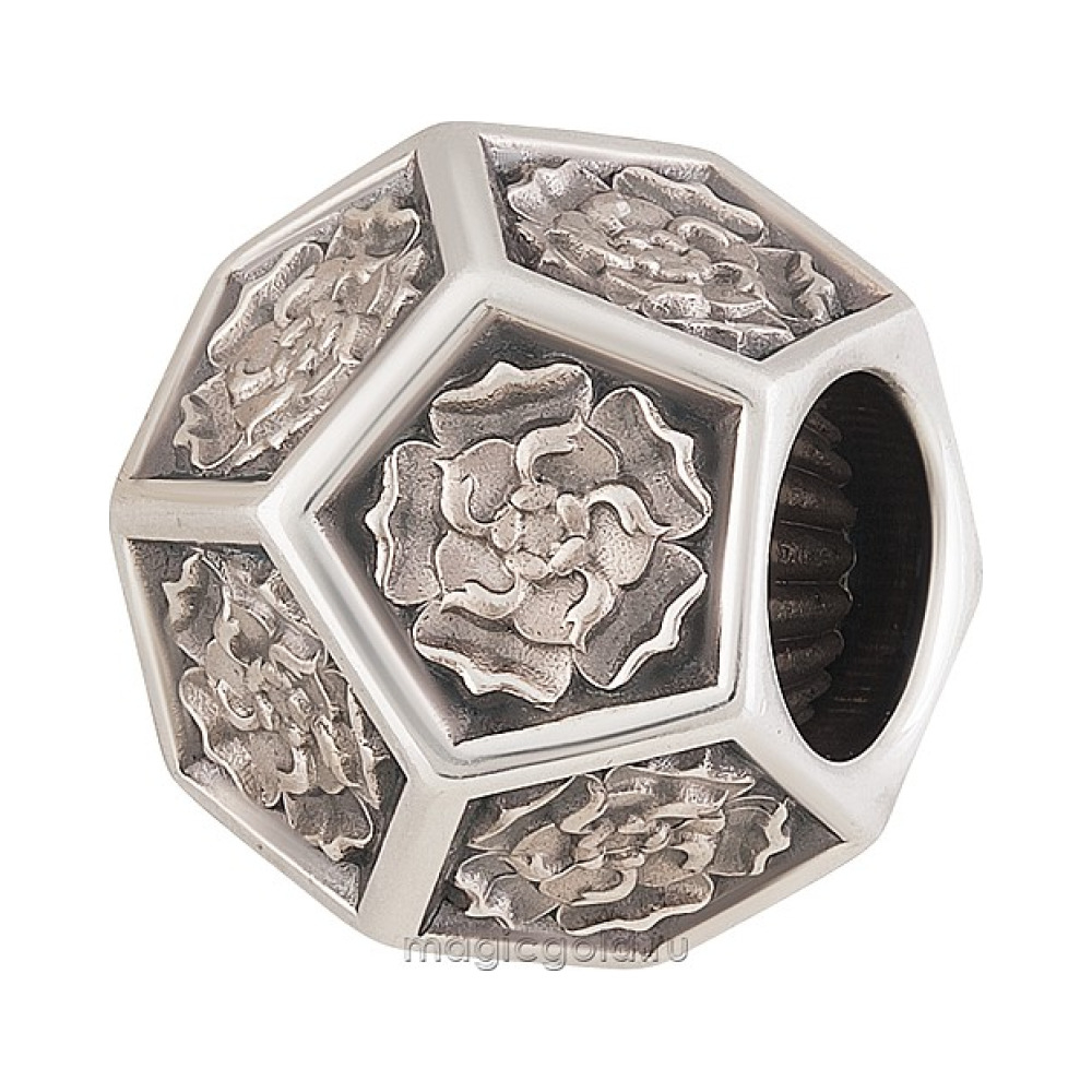 Серебряная подвеска бусина  № 163792