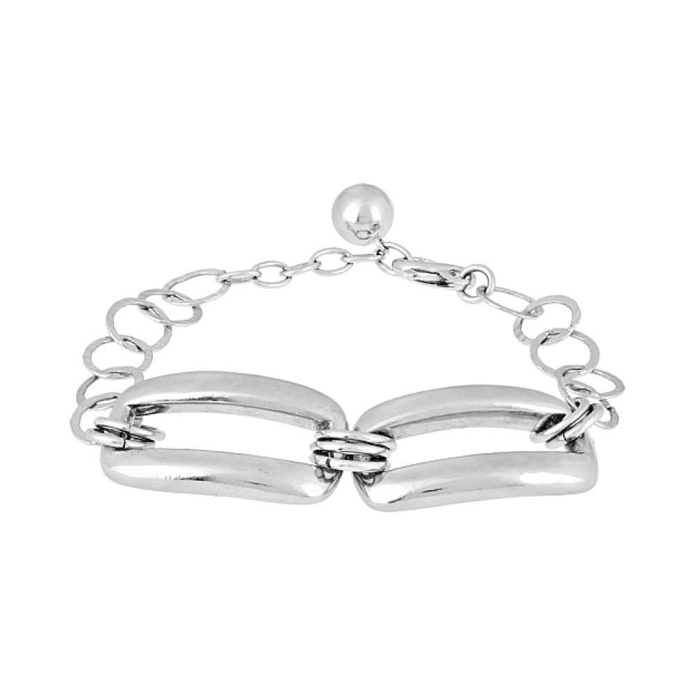 Серебряный браслет без камня № 82936