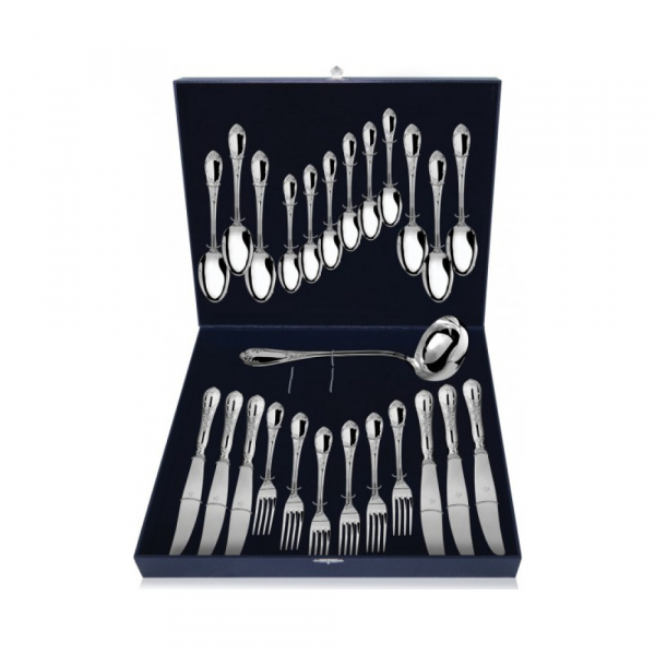 Серебряный десертный набор «Престиж» 25 предметов