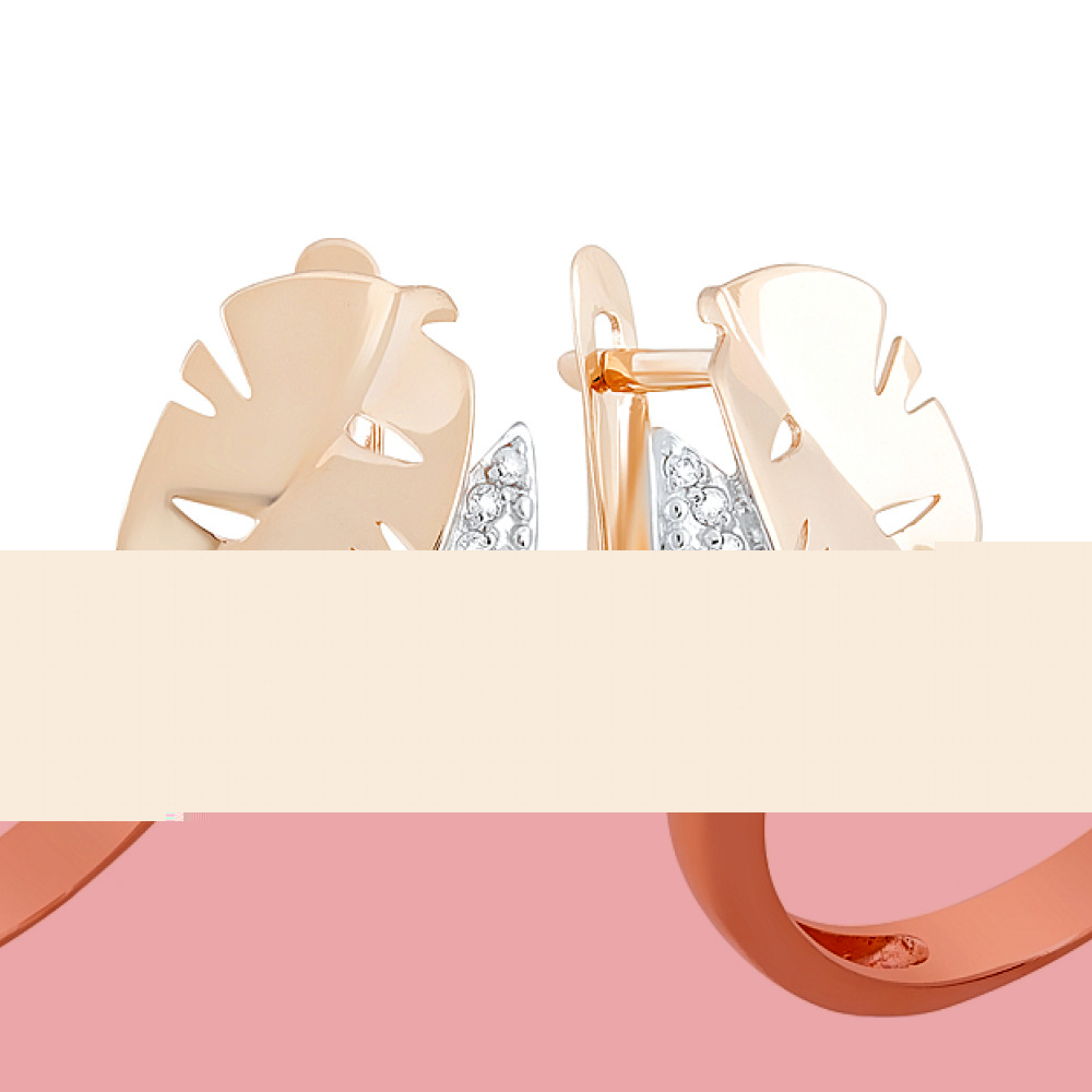 Золотое кольцо с бриллиантом и сапфиром № 82235