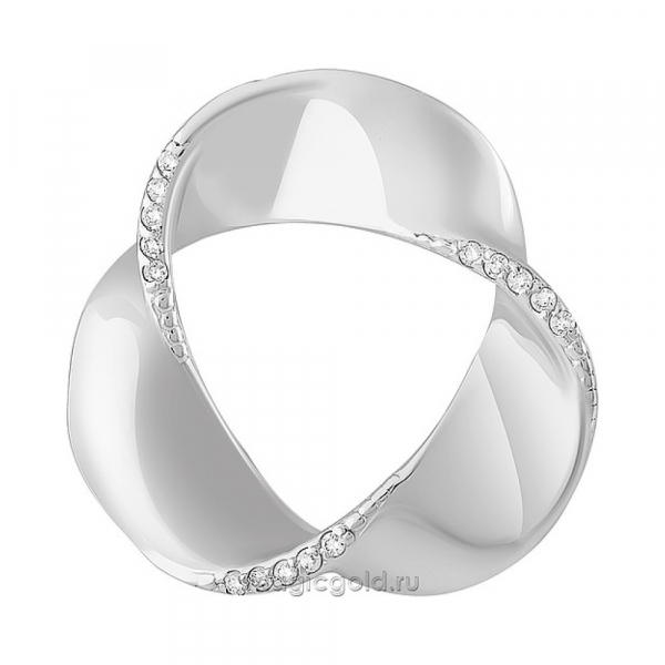 Серебряная подвеска с фианитом № 161243