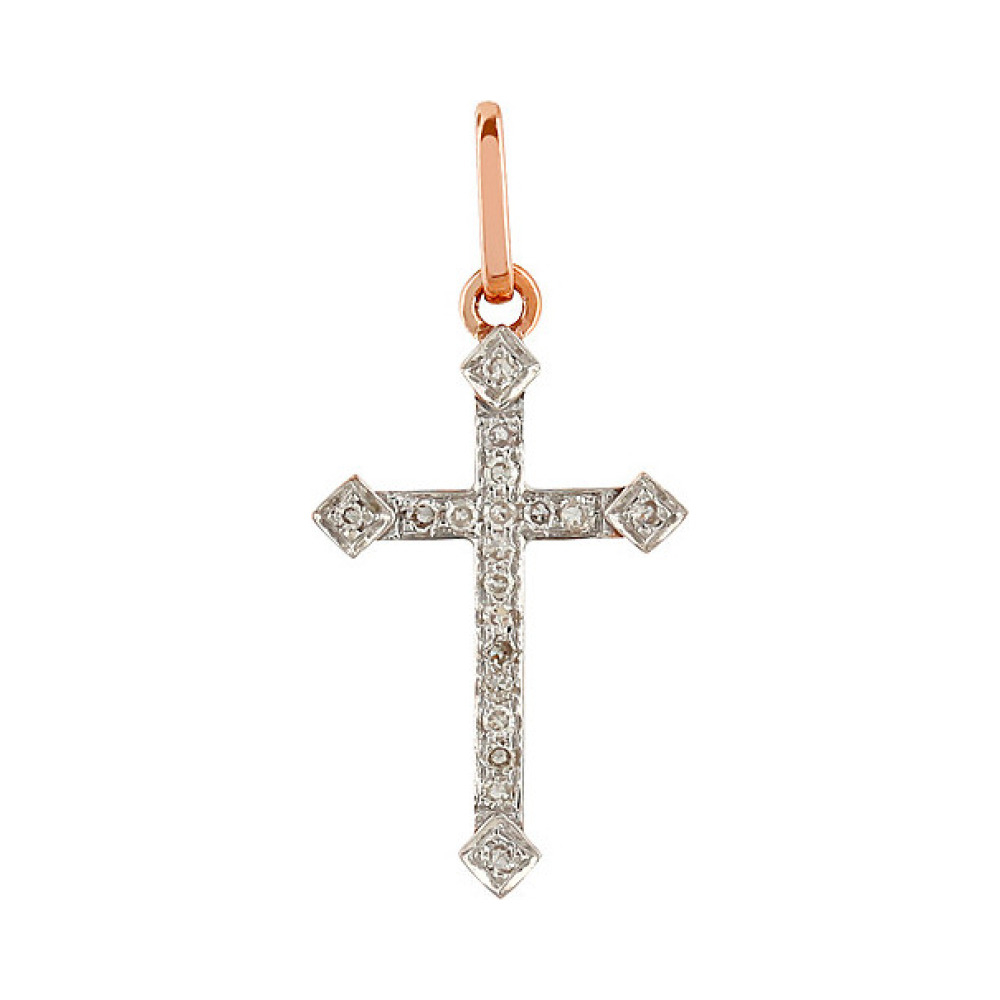 Золотая подвеска с бриллиантами № 106097