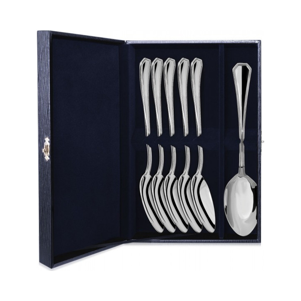 Набор из 6 серебряных столовых ложек  Элегант 