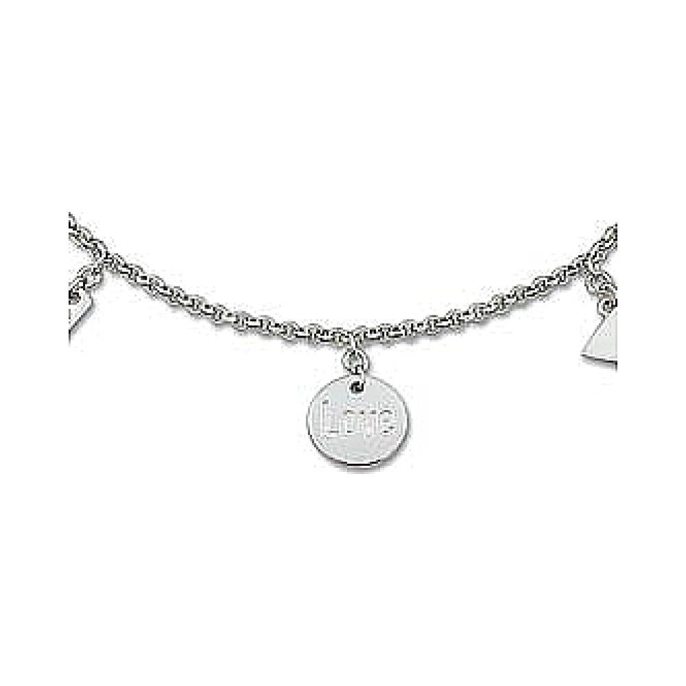 Серебряное колье без камня № 6422