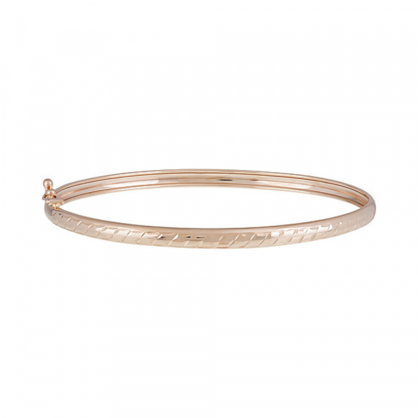 Золотой браслет без камня с алмазкой № 134727