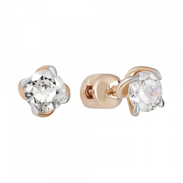 Пуссеты с фианитом № 134753