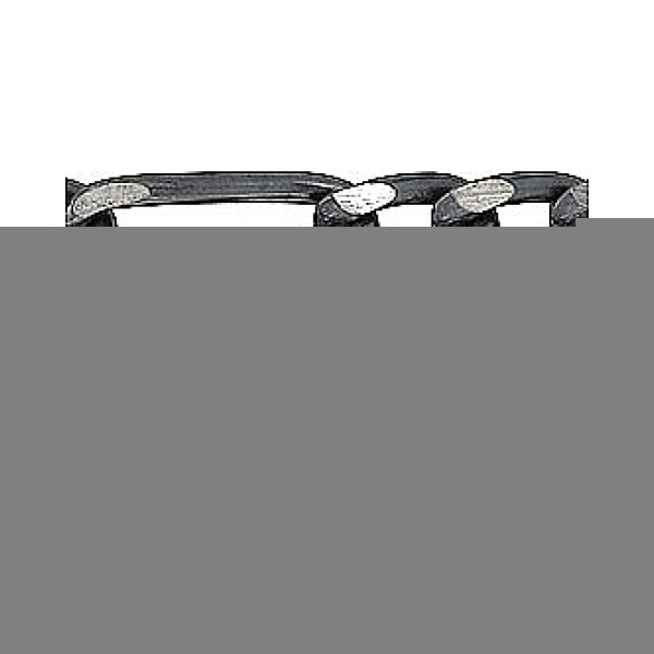 Серебряная цепь фигаро 3 черненый № 31050