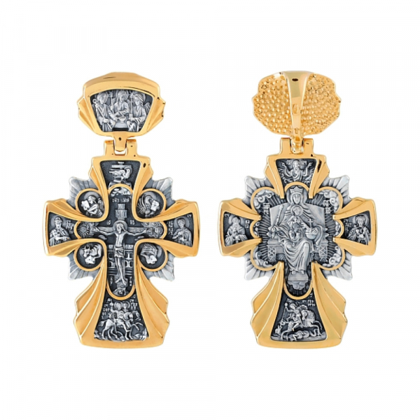 Крест с золотым покрытием № 111053