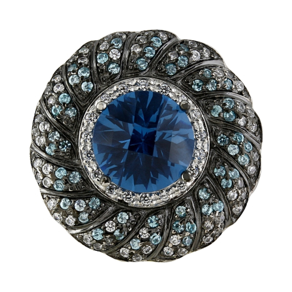 Серебряная подвеска с фианитом № 83172