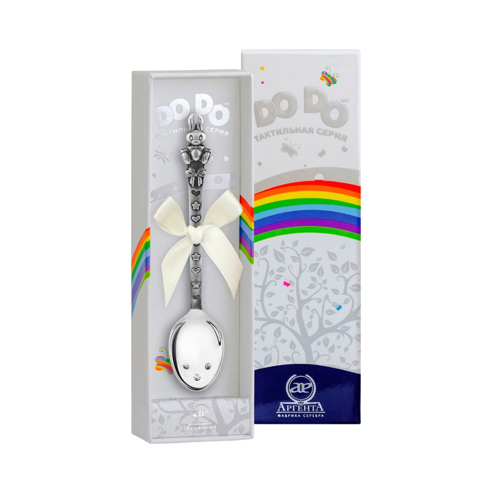 Ложка детская DODO Зайка с чернением