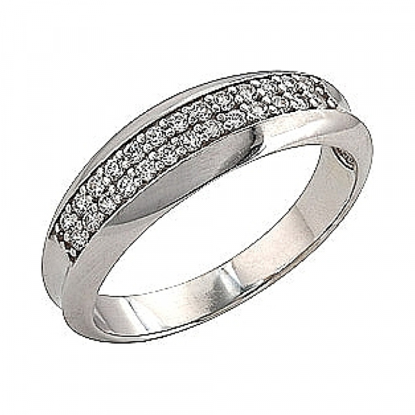 Золотое кольцо с фианитом № 72520