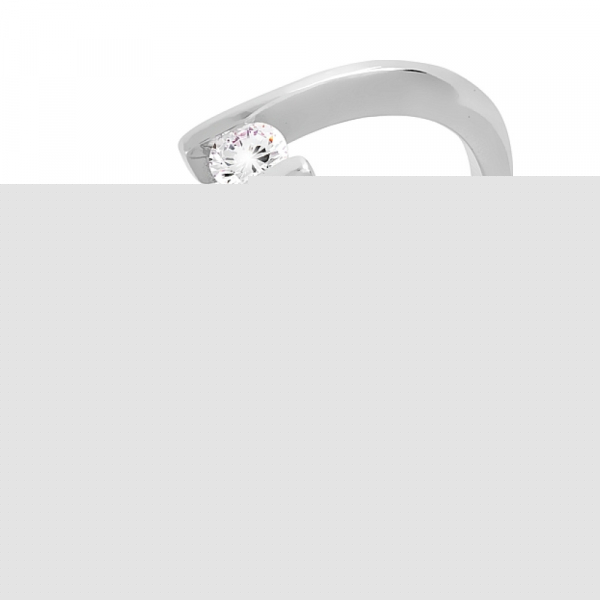 Пуссеты с бриллиантом и сапфиром № 107074