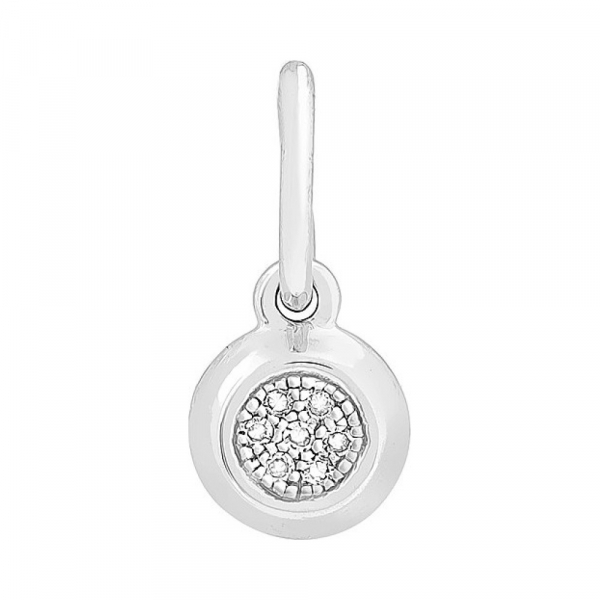 Золотая подвеска с бриллиантом № 113807