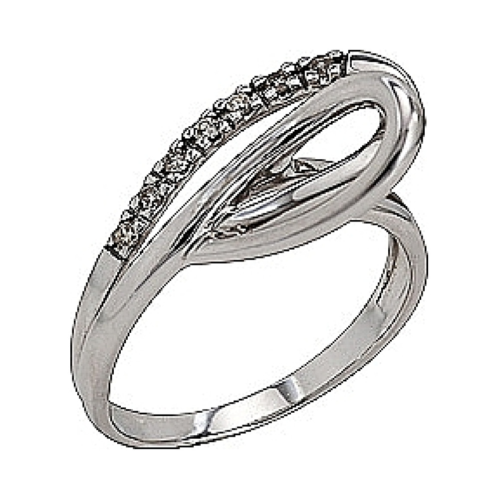 Золотое кольцо с бриллиантом № 32588