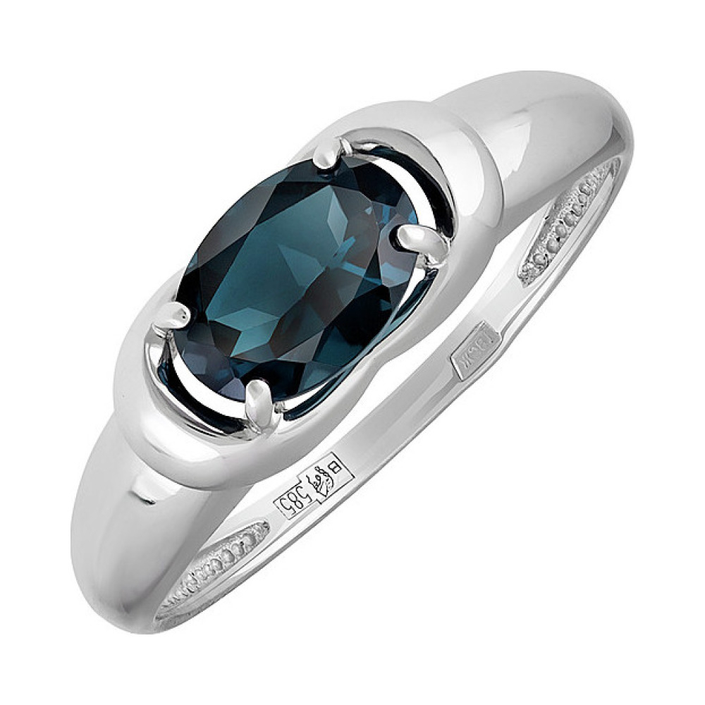 Золотое кольцо с топазом № 137870