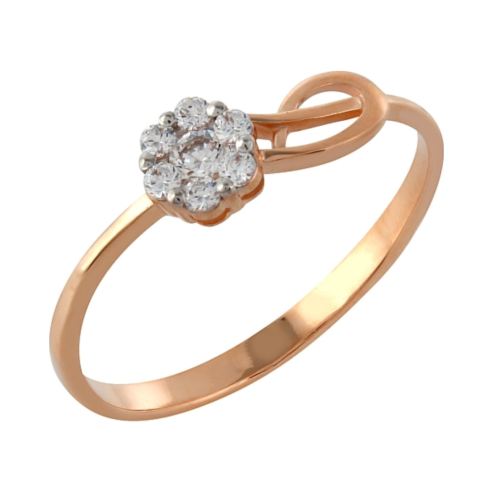 Кольцо с фианитом № 95782