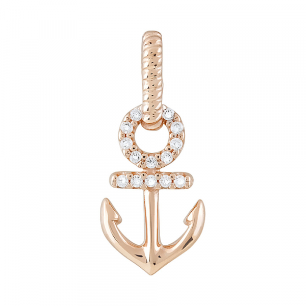 Золотая подвеска с фианитами № 123751