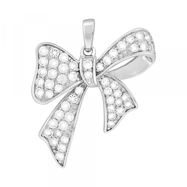 Серебряная подвеска с фианитами № 117497