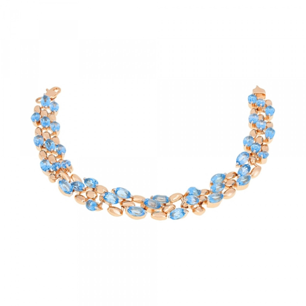 Золотой браслет с топазом № 107506