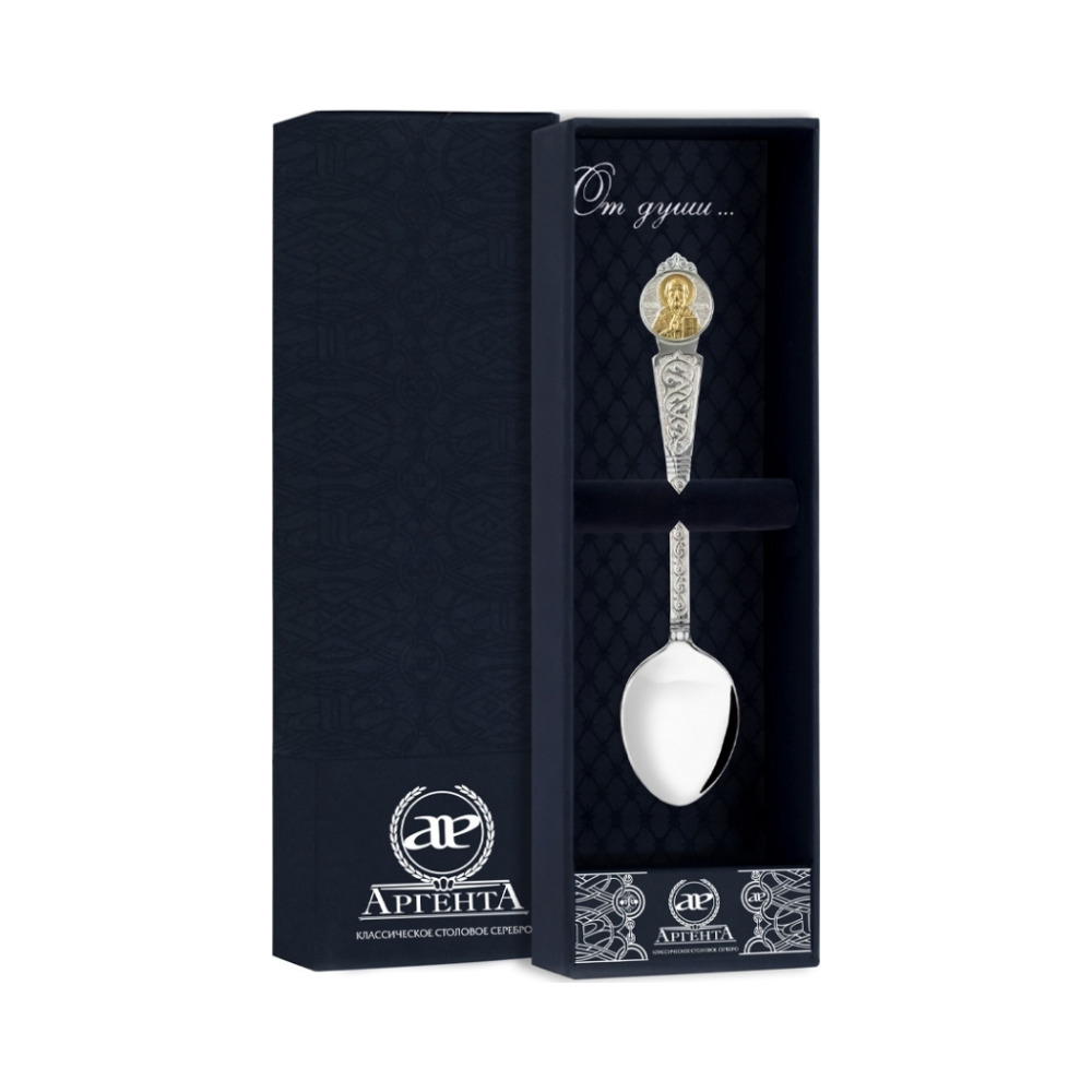 Ложка "Николай Чудотворец" с позолотой