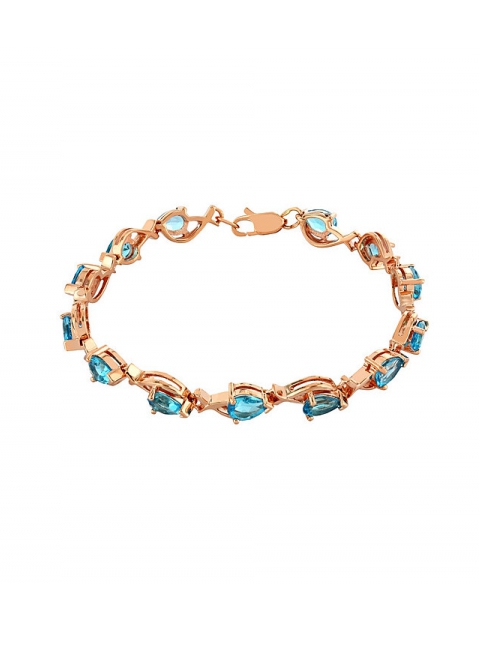 Золотой браслет с топазом № 41393