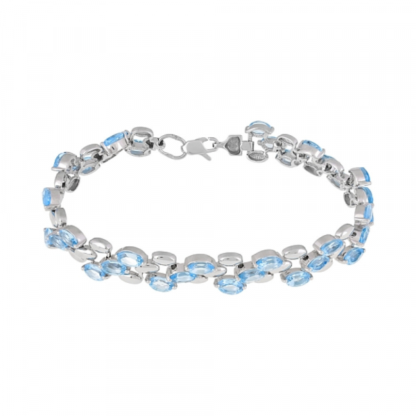 Золотой браслет с топазом № 107963