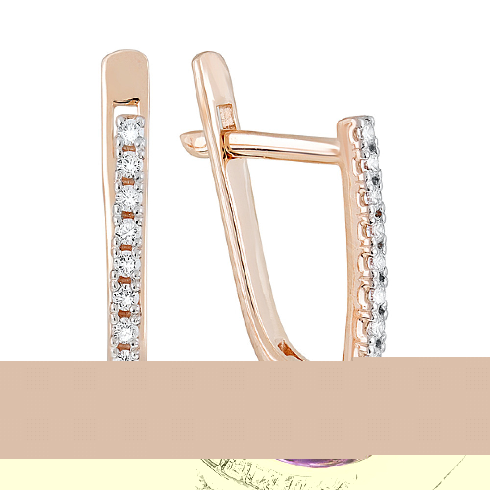 Серебряное кольцо с фианитом № 82973