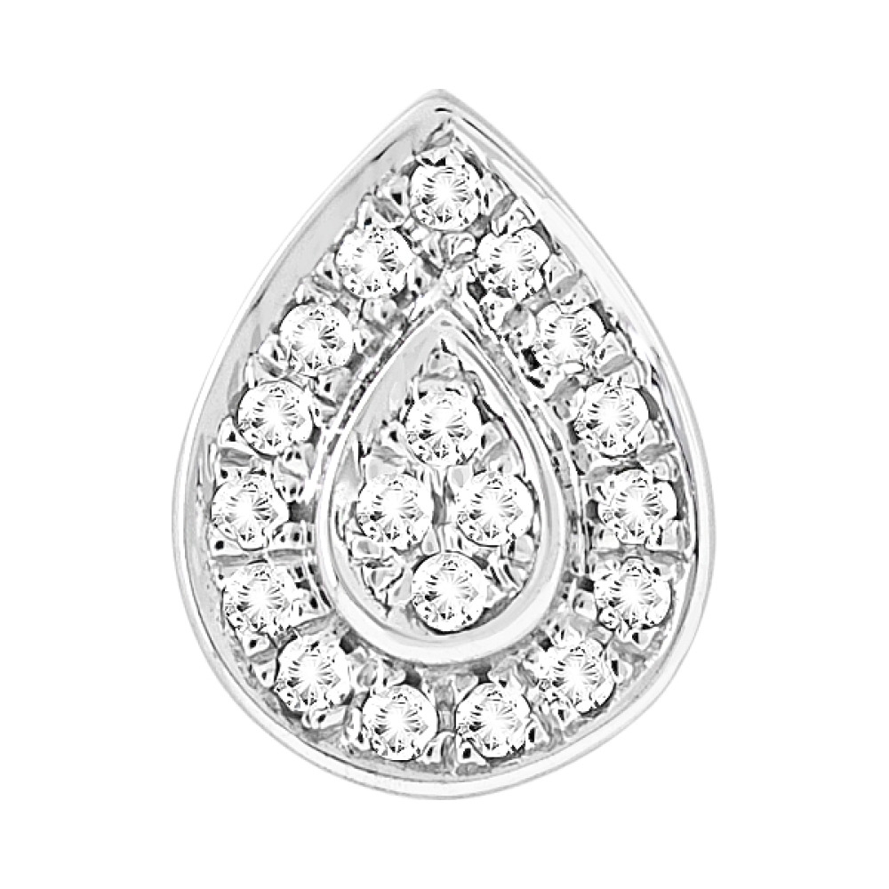 Золотая подвеска с бриллиантом № 114482