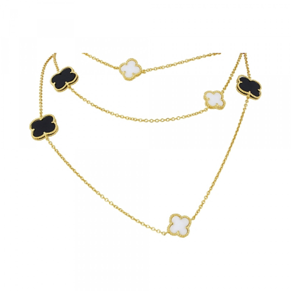 Серебряное колье с юв.стеклом и позолотой № 106707