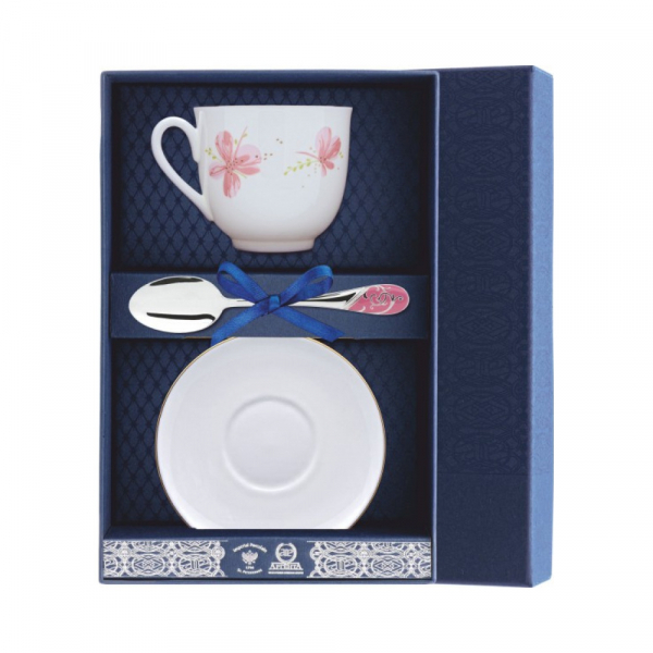 Набор чайный «Ландыш-Розовые цветы»