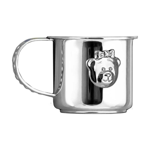 Кружка детская Мишка - малыш ч/п с эмалью Ag 925º