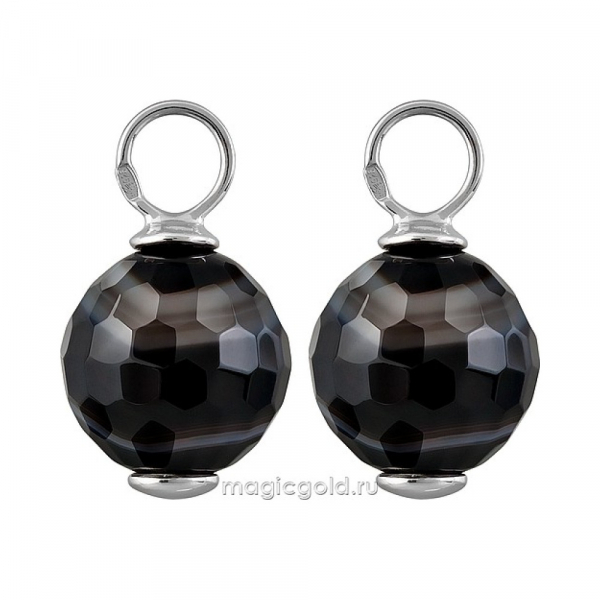 Серебряная подвеска с агатом № 139555