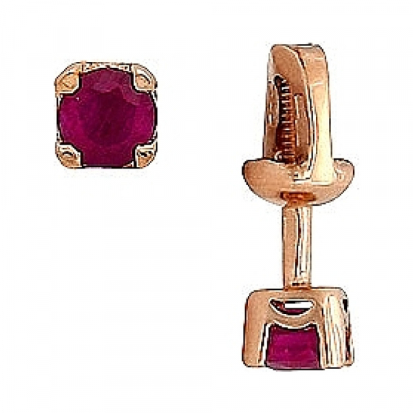 Пуссеты с рубином № 26101